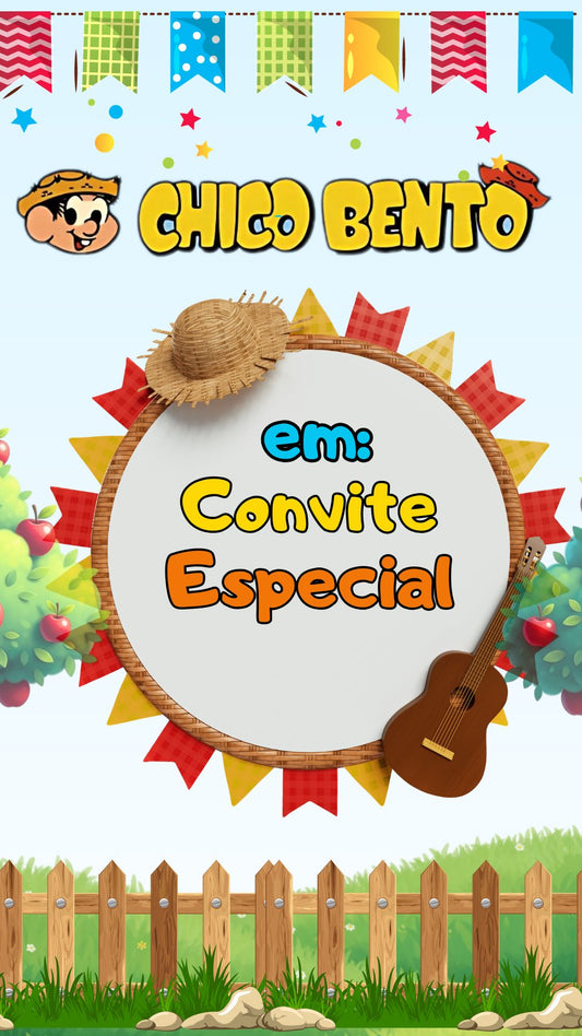 Convite Animado Chico Bento