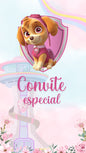 Convite Animado Skye