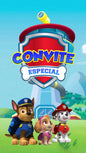 Convite Animado Patrulha Canina