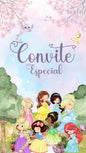 Convite Animado Princesas Da Disney Cute