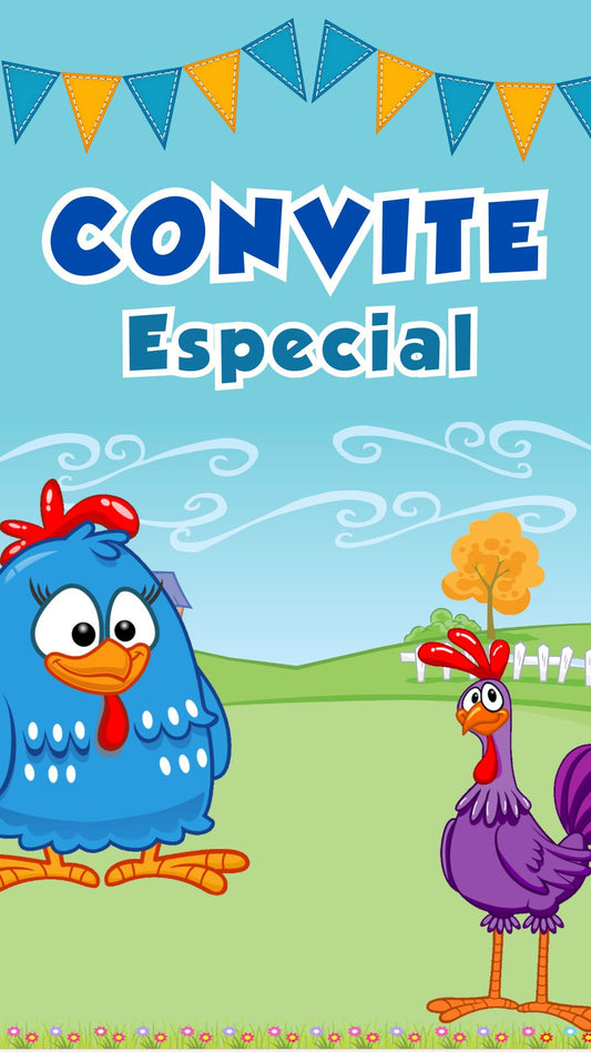 Convite Animado Galinha Pintadinha