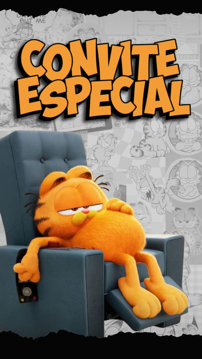 Convite Animado Garfield