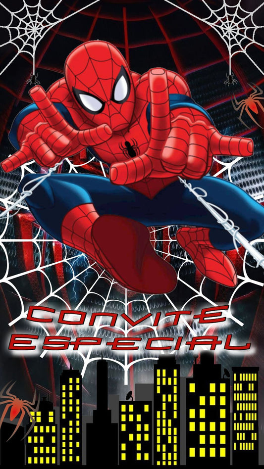 Convite Animado Homem Aranha