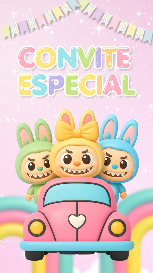 Convite Animado Labubu