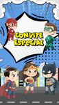 Convite Animado Vingadores Cute