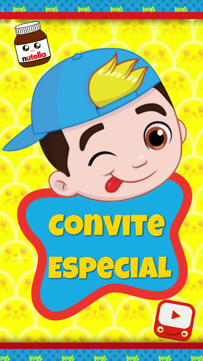 Convite Animado Luccas Neto