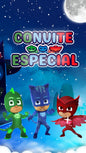 Convite Animado PJ Masks