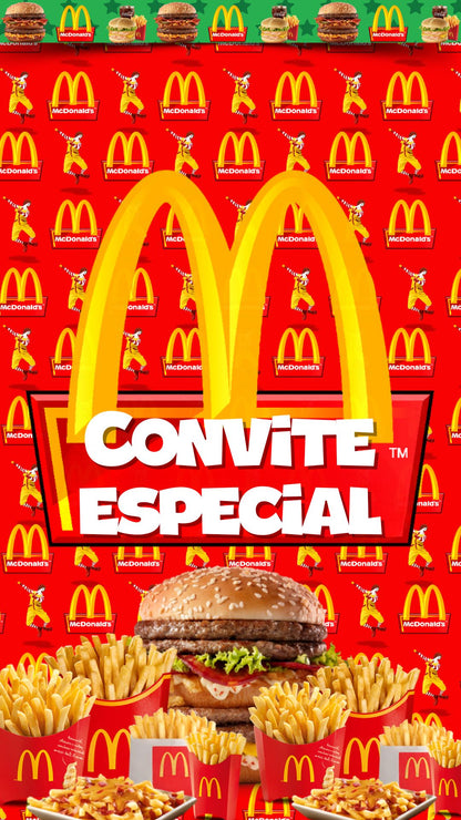 Convite Animado Mc Donalds
