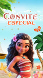 Convite Animado Moana