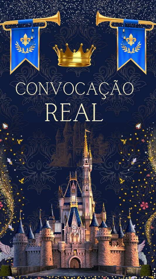 Convite Animado Príncipe Realeza
