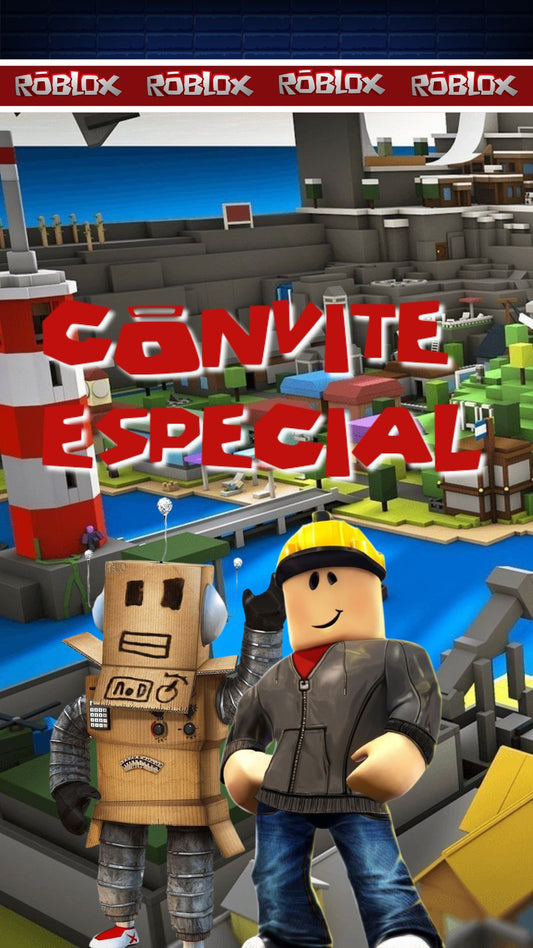 Convite Animado Roblox