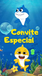 Convite Animado Baby Shark