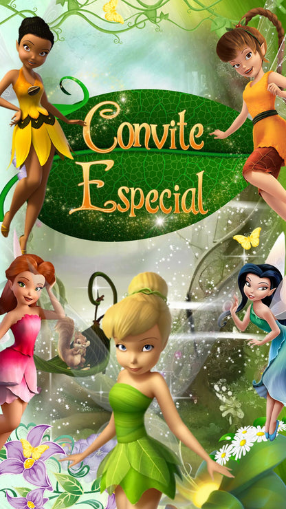 Convite Animado Sininho Tinker Bell