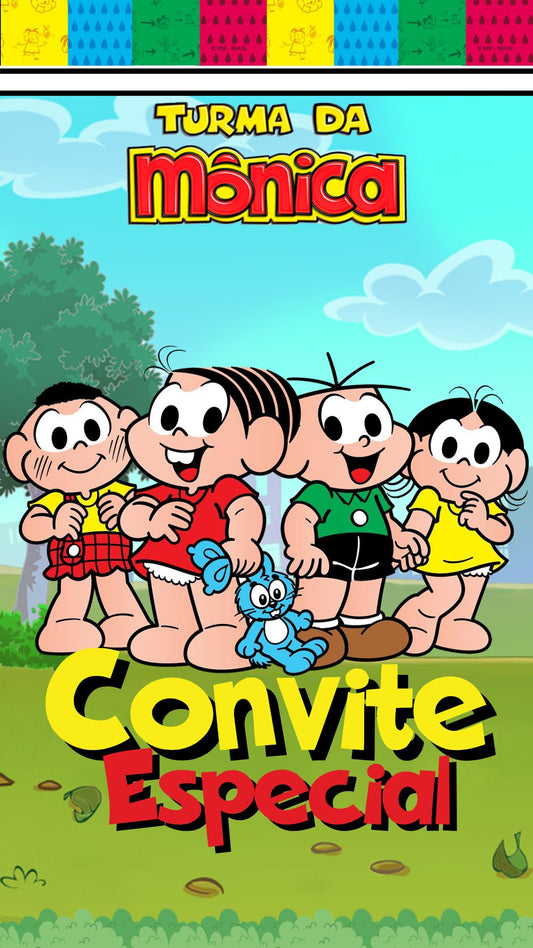 Convite Animado Turma da Mônica