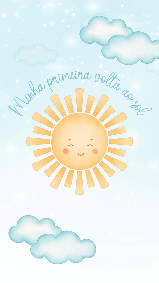 Convite Animado Minha Primeira Volta Ao Sol