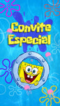 Convite Animado Bob Esponja
