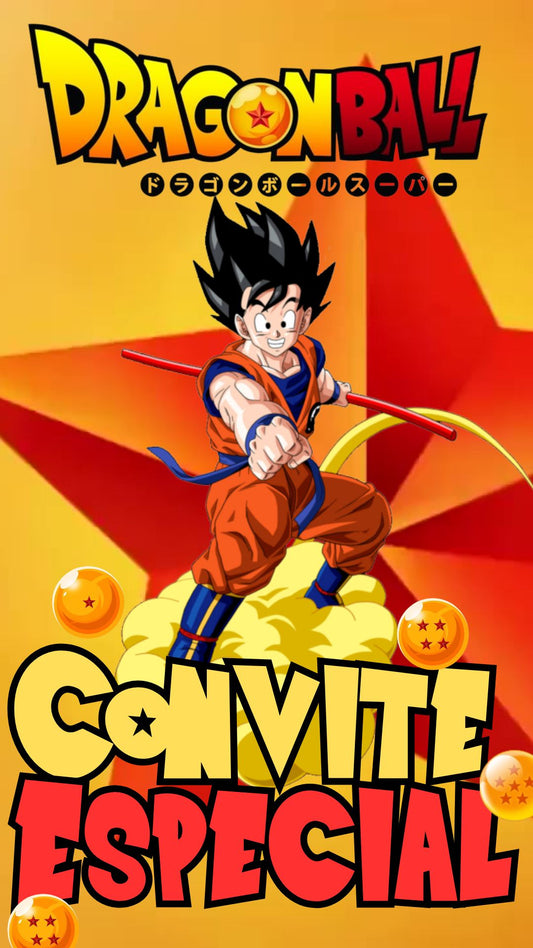 Convite Animado Dragon Ball