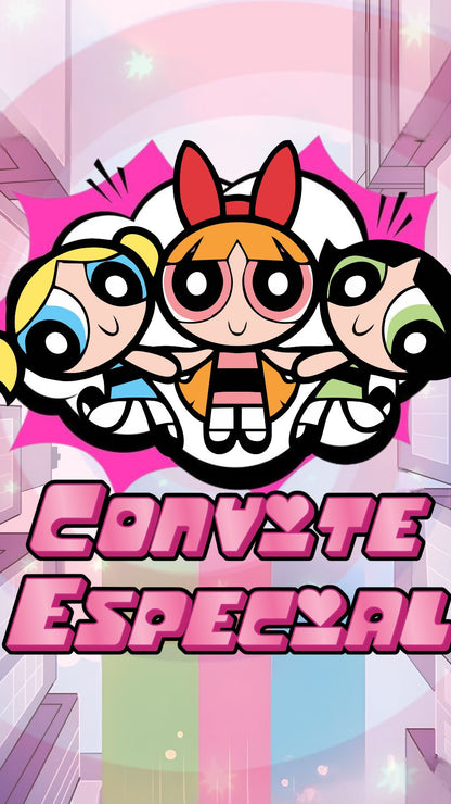 Convite Animado Meninas Super Poderosas